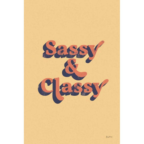 Sassy and Classy Gold Ornate Wood Framed Art Print with Double Matting by Thorns, Becky