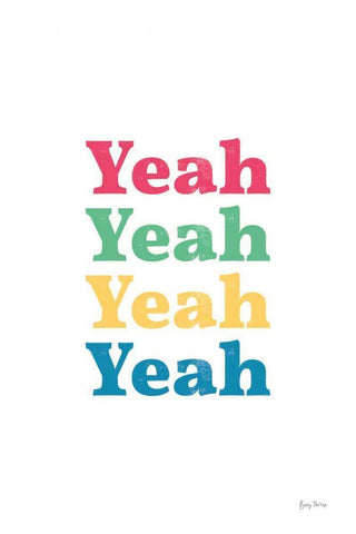 Rainbow Yeah Black Ornate Wood Framed Art Print with Double Matting by Thorns, Becky