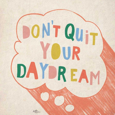 Dont Quit I White Modern Wood Framed Art Print with Double Matting by Penner, Janelle