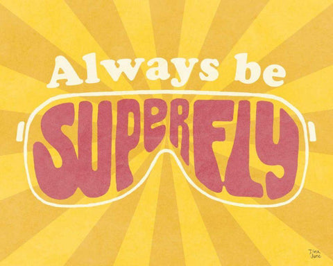 Super Fly I White Modern Wood Framed Art Print with Double Matting by June, Dina