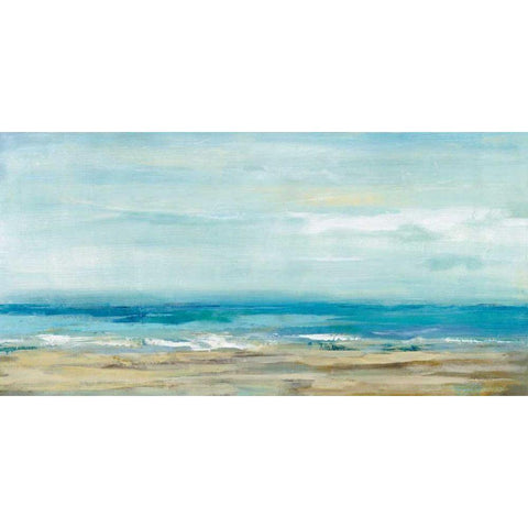 Sea Coast White Modern Wood Framed Art Print by Vassileva, Silvia