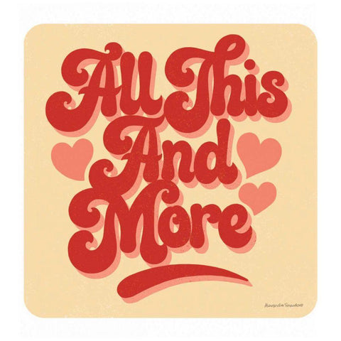 All This And More Black Modern Wood Framed Art Print with Double Matting by Snowdon, Alexandra