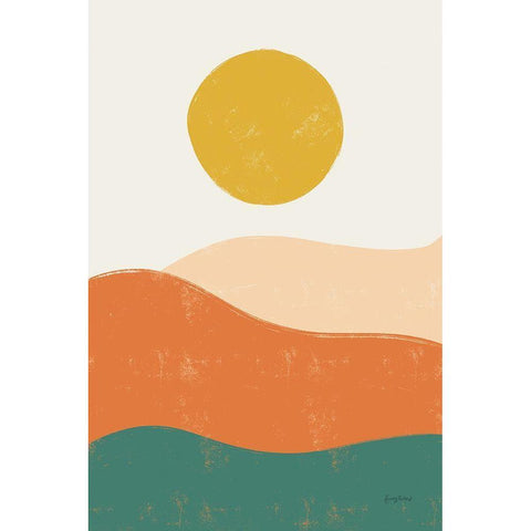 Sun Chaser I Black Modern Wood Framed Art Print by Thorns, Becky