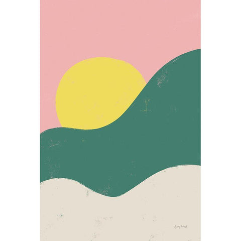 Sun Chaser II White Modern Wood Framed Art Print by Thorns, Becky