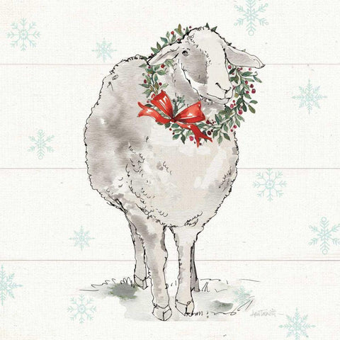 Modern Farmhouse XI Christmas Sq Black Modern Wood Framed Art Print by Tavoletti, Anne