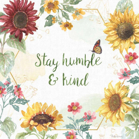 Sunflower Splendor III Black Modern Wood Framed Art Print by Grove, Beth