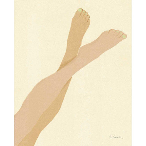 She Got Legs II Gold Ornate Wood Framed Art Print with Double Matting by Schlabach, Sue