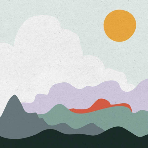 Mountainous I Black Modern Wood Framed Art Print by Miller, Sara Zieve