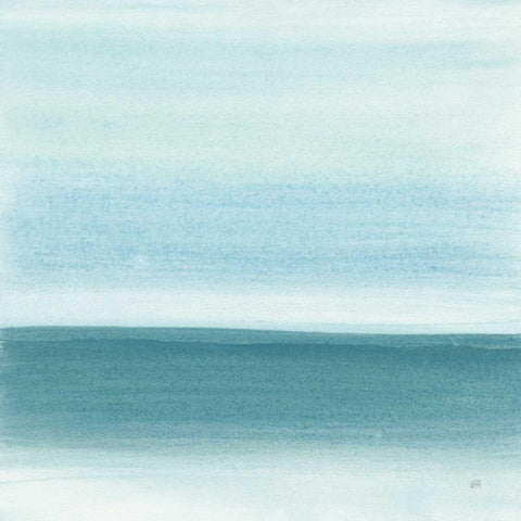 Coastal Abstraction I White Modern Wood Framed Art Print by Paschke, Chris