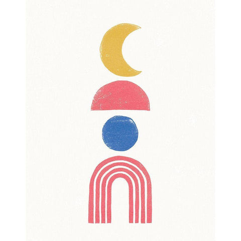 Minimalist Boho II Bright White Modern Wood Framed Art Print by Hershey, Moira