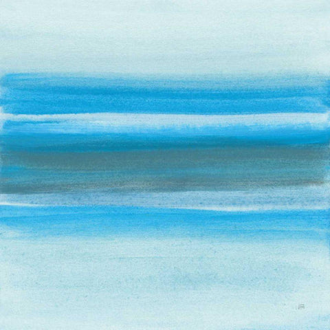 Coastal Abstraction III White Modern Wood Framed Art Print by Paschke, Chris