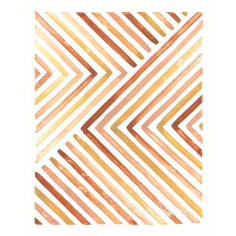 Desert Sunset I Black Modern Wood Framed Art Print with Double Matting by Marshall, Laura