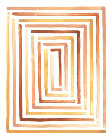 Desert Sunset II Black Ornate Wood Framed Art Print with Double Matting by Marshall, Laura