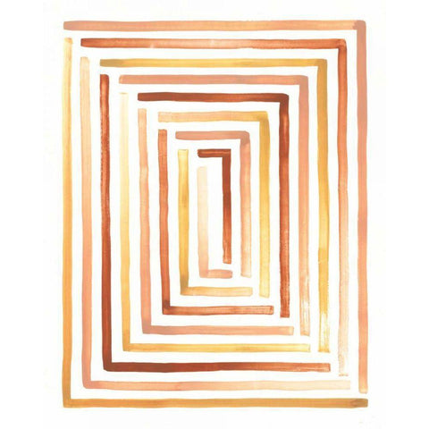 Desert Sunset II Gold Ornate Wood Framed Art Print with Double Matting by Marshall, Laura