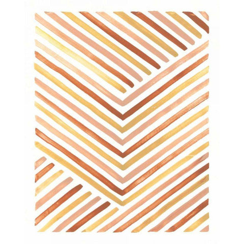 Desert Sunset IV White Modern Wood Framed Art Print by Marshall, Laura