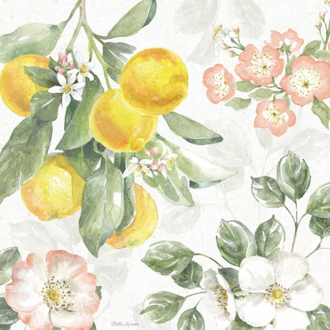 Citrus Charm VI Gold Ornate Wood Framed Art Print with Double Matting by Grove, Beth