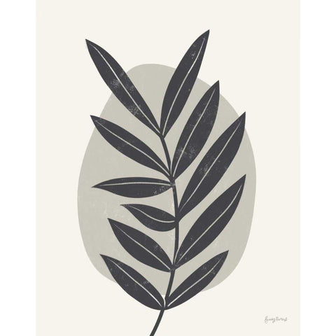 Mid Century Modern II Gray Black Modern Wood Framed Art Print with Double Matting by Thorns, Becky