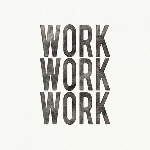 Work from Home IV Black Modern Wood Framed Art Print by Wild Apple Portfolio