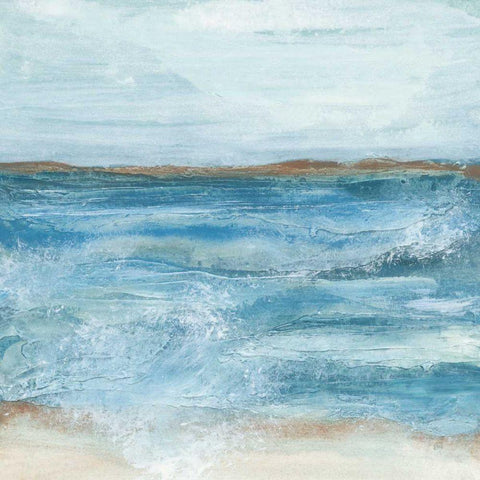 Coastal V Black Modern Wood Framed Art Print by Paschke, Chris