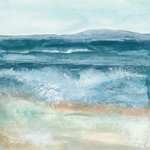 Coastal VI White Modern Wood Framed Art Print by Paschke, Chris