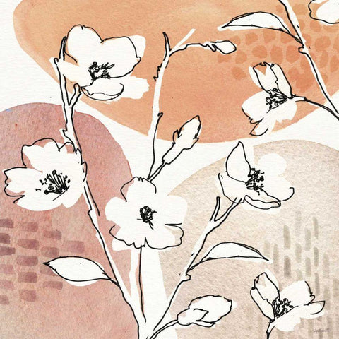 Soft Figures III White Modern Wood Framed Art Print by Tavoletti, Anne