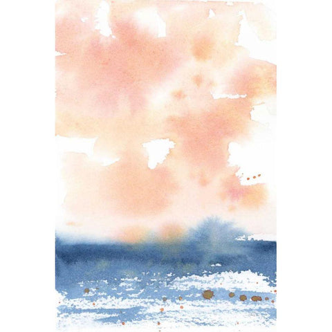 Sunrise Seascape I Gold Ornate Wood Framed Art Print with Double Matting by Pete, Katrina