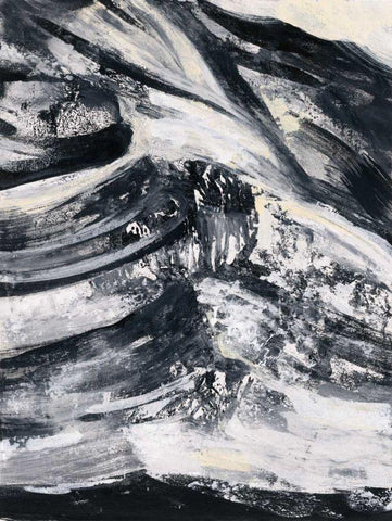 Graphic Canyon III Black Ornate Wood Framed Art Print with Double Matting by Vassileva, Silvia