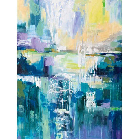 Into the Water White Modern Wood Framed Art Print by Vertentes, Jeanette