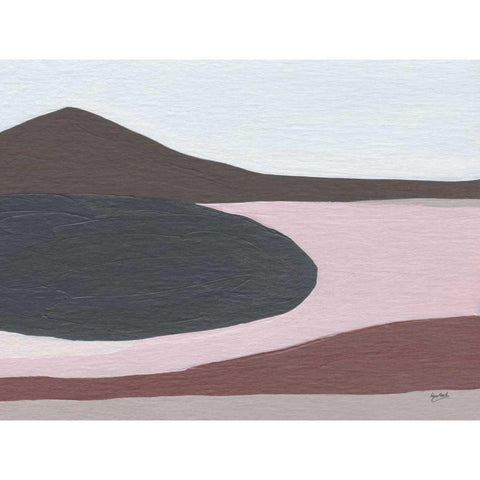 Winter Cove IV White Modern Wood Framed Art Print by Mack, Lynn