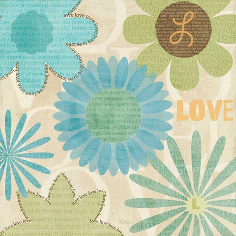 Say it with Flowers II White Modern Wood Framed Art Print with Double Matting by Charron, Veronique