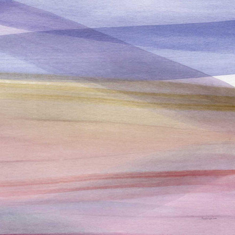 Soft Summer VI Black Modern Wood Framed Art Print with Double Matting by Charro, Mercedes Lopez