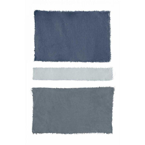 Painted Weaving V Gray Black Modern Wood Framed Art Print with Double Matting by Rhue, Piper