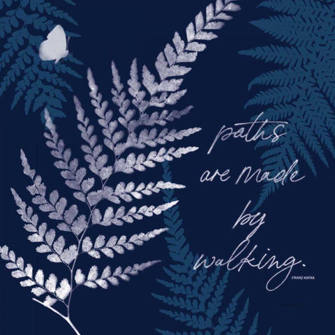 Dark True Blue III Black Modern Wood Framed Art Print by Pertiet, Katie