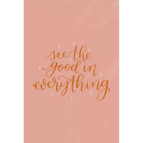 Mod Glam See the Good II White Modern Wood Framed Art Print by Thorns, Becky