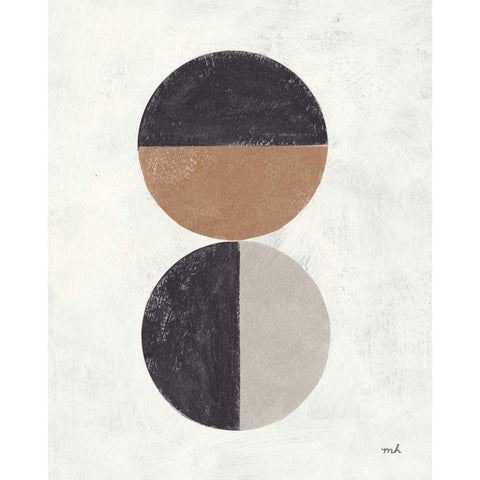 Orbs II Neutral White Modern Wood Framed Art Print by Hershey, Moira