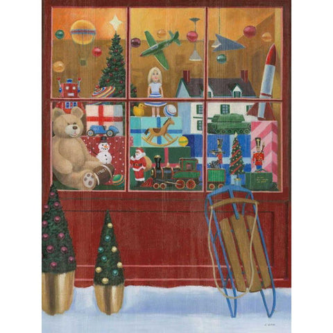 Holiday Moments III Crop White Modern Wood Framed Art Print by Wiens, James