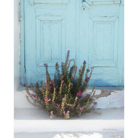 Santorini I Black Modern Wood Framed Art Print by Miller, Sara Zieve