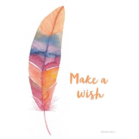 Boho Feathers I Inspiration Black Modern Wood Framed Art Print by McKenna, Kathleen Parr