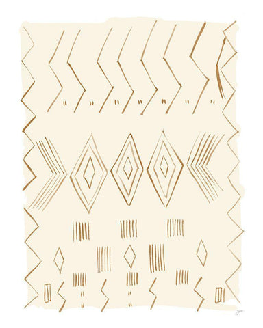 Brown Berber Rug IV White Modern Wood Framed Art Print with Double Matting by Panganiban, Karyn