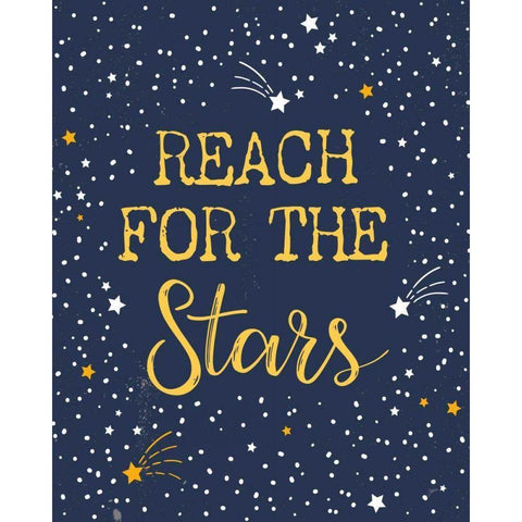 Reach for the Stars Gold Ornate Wood Framed Art Print with Double Matting by Panganiban, Karyn