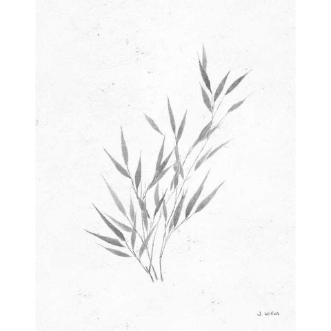 Soft Summer Sketches III Blue Black Modern Wood Framed Art Print with Double Matting by Wiens, James