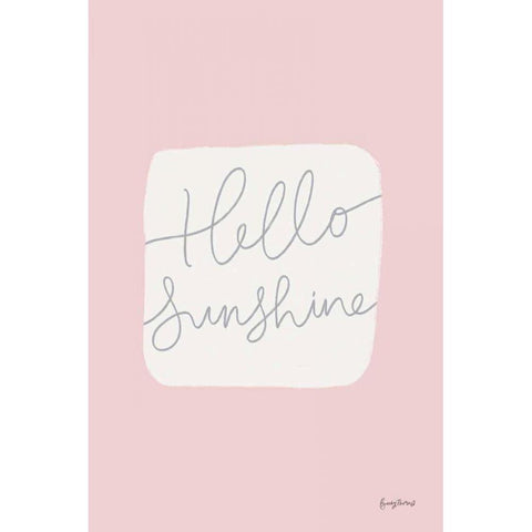 Calm Home V Blush White Modern Wood Framed Art Print by Thorns, Becky