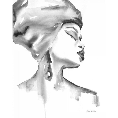 Woman III BW White Modern Wood Framed Art Print by Valle, Aimee Del