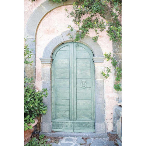 Venice Doorway Light White Modern Wood Framed Art Print by Aledanda