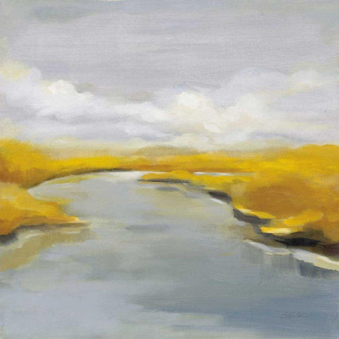 Maine Fall River Black Modern Wood Framed Art Print with Double Matting by Vassileva, Silvia