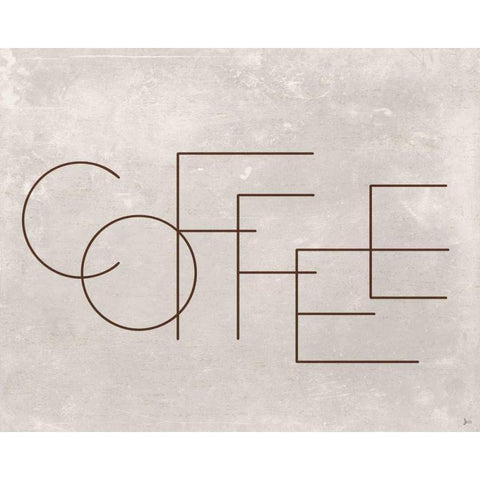 Coffee II White Modern Wood Framed Art Print by Aiken, Jess