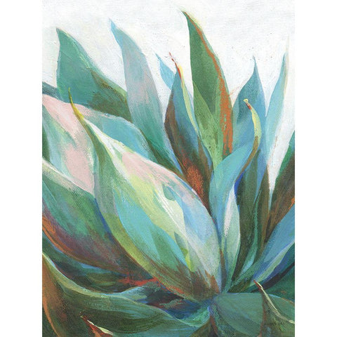 Agave Crop Black Modern Wood Framed Art Print with Double Matting by Nai, Danhui