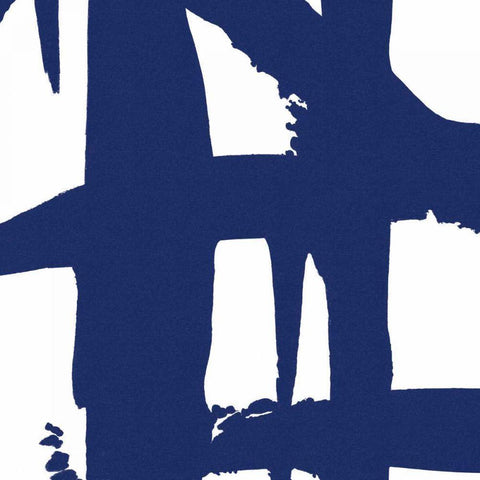 Crossing Paths I Cobalt Gold Ornate Wood Framed Art Print with Double Matting by Adams, Sarah