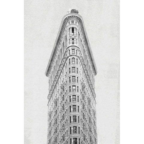 Flatiron Building NYC White Modern Wood Framed Art Print by Wild Apple Portfolio