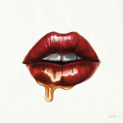 Sweets I Black Modern Wood Framed Art Print with Double Matting by Penner, Janelle